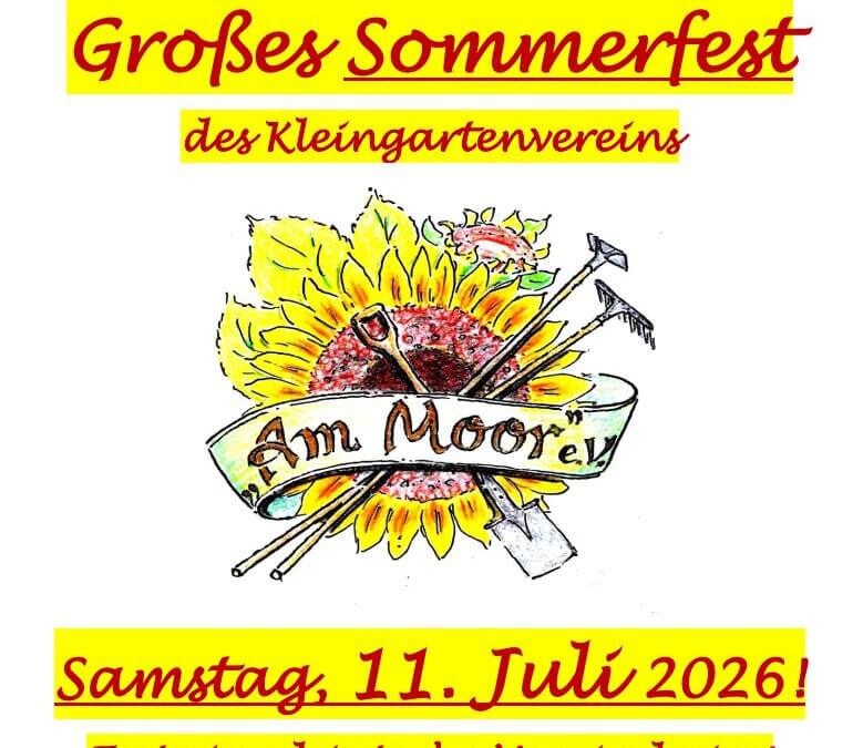 Sommerfest am Samstag, 11. Juli