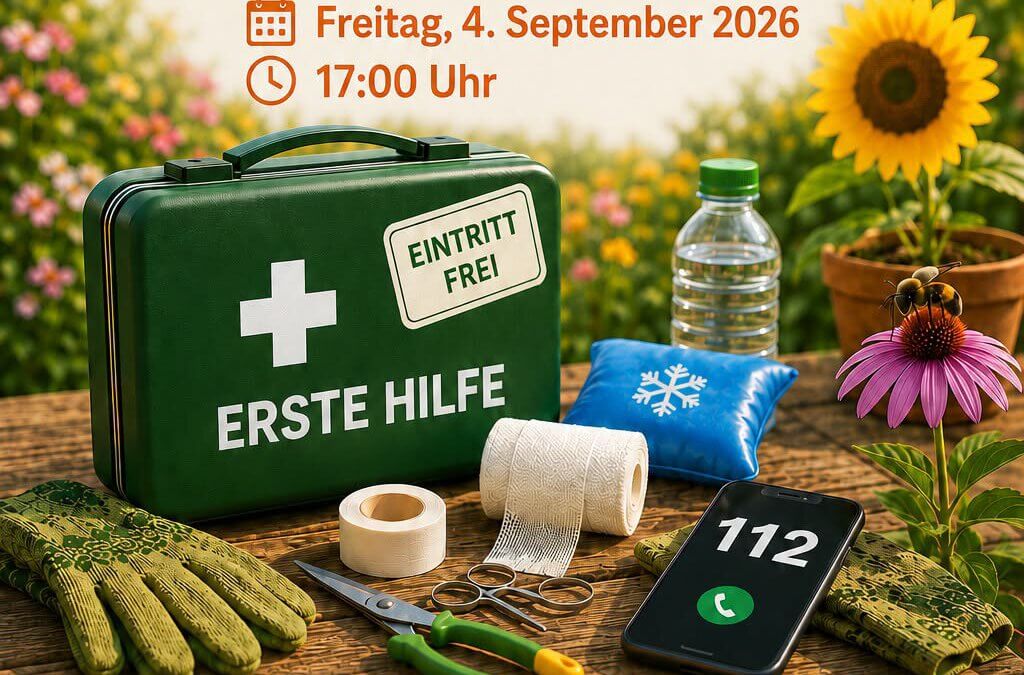 Erste Hilfe im Garten – praxisnah erklärt