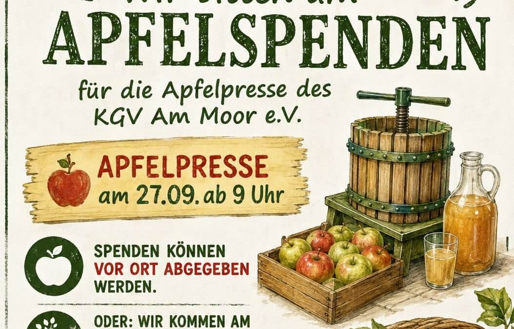 Apfelfest am 27. September 2026